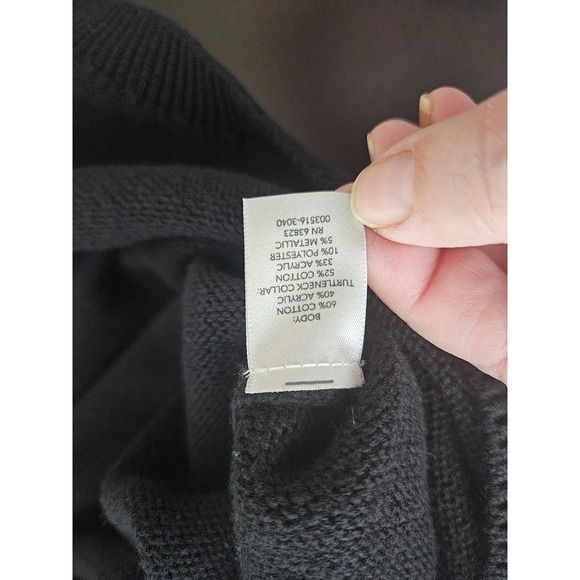 Black Southwestern Fringe Shawl Collar Sweater Boho Western S/M Boho Western - Picture 6 of 6